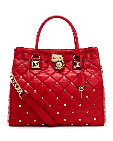 hamilton studded bag michael kors|Michael Kors Hamilton studded tote.